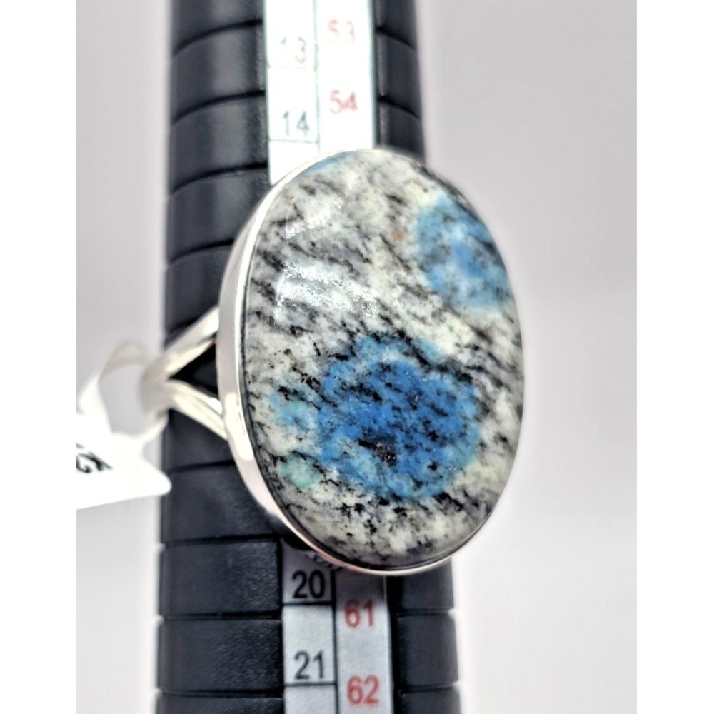 Genuine K2 Jasper Oval Sterling Silver 925 Ring Size 8.5 Handmade Southwest NWT - Picture 11 of 12